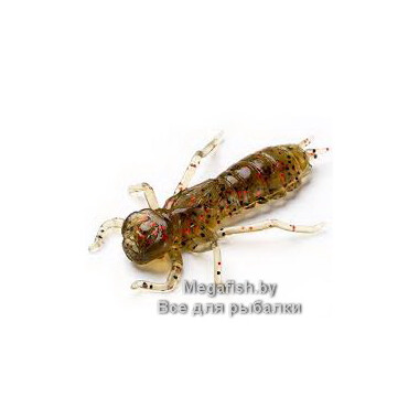 Приманка FishUp Dragonfly 1.2" (2.54 см; 10 шт.) 045 Green Pumpkin/Red&Black