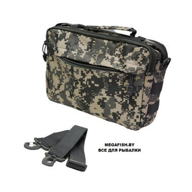 Сумка поясная Fish2Fish Riverbag (30*20*10 см) серая цифра 2
