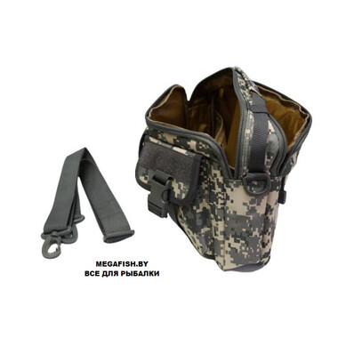 Сумка поясная Fish2Fish Riverbag (30*20*10 см) серая цифра 3
