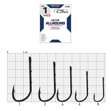 Крючки Cobra ALLROUND сер. CA129 008