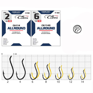 Крючки Cobra ALLROUND сер. CA114G