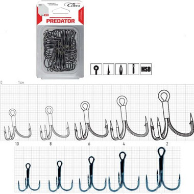 Крючки-тройники Cobra PREDATOR сер. CT330 №8