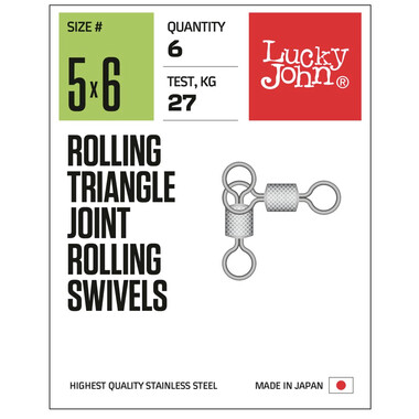 Вертлюги трехсторониие Lucky John Pro Series ROLLING TRIANGLE JOINT ROLLING...