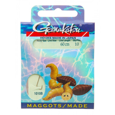 Крючки с поводком Gamakatsu BKD-1010B Maggot 60см