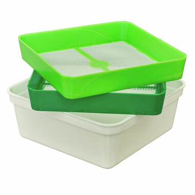 Емкость для Наживки с ситом Sensas Set Riddles + Box S