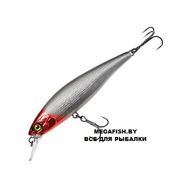 Воблер Jackall Squad Minnow 80 (9.7 гр; 8.2 см; 0.8-1.2 м) HL Silver Red Head