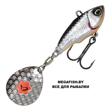 Тейлспиннер Savage Gear Fat Tail Spin (5.5 см; 6.5 гр) dirty silver