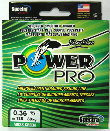 Шнур Плетёный  Power Pro 135м Moss Green 0,36- 30 кг