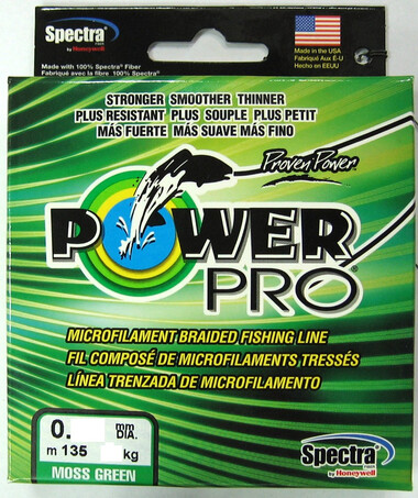 Шнур Плетёный  Power Pro 135м Moss Green 0,43- 48 кг