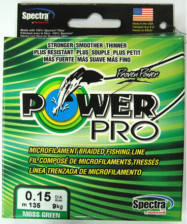 Шнур Плетёный  Power Pro 135м Moss Green 0,15 - 9 кг