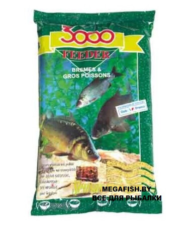 Прикормка Sensas 3000 Feeder Bremes & Big Fish (1 кг)