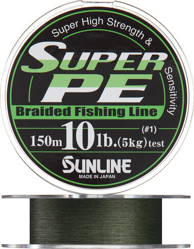 Шнур плетёный Sunline Super PE 150m Диаметр: 0.4. / 2 kg.