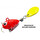 Тейлспиннер UF Studio Hurricane (10 гр; 2 см) Red Glitter+Yellow Blade
