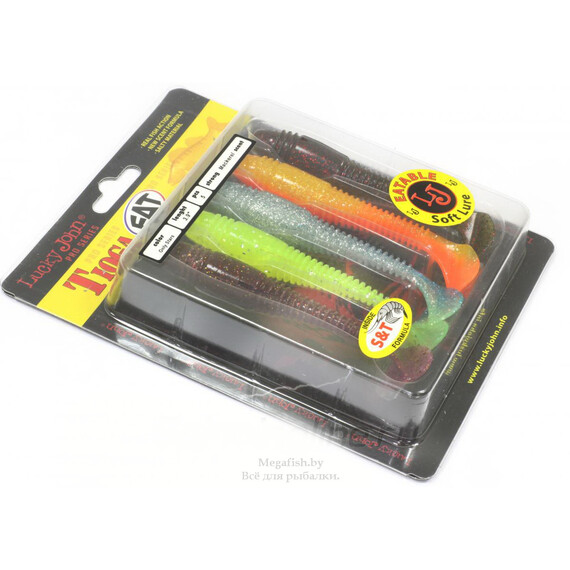 Силиконовая приманка Lucky John Pro Series Tioga Fat 3.9” (10см,...