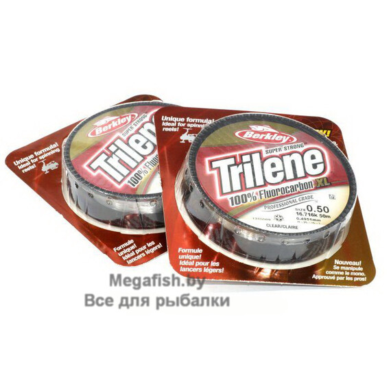 Флюорокарбон Trilene Xl Fluorocarbon 50м 0,50мм clear