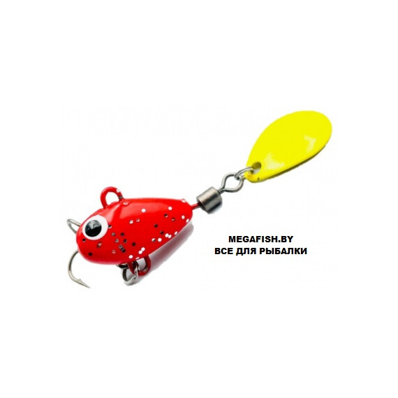 Тейлспиннер UF Studio Hurricane (10 гр; 2 см) Red Glitter+Yellow Blade