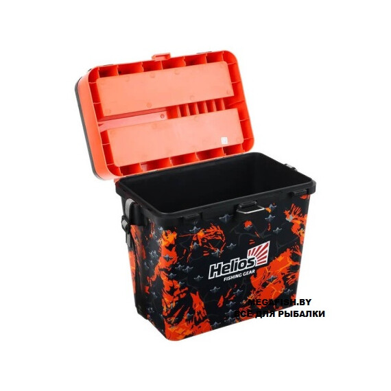 Ящик Helios Shark двухсекционный  красный(19 л) 2