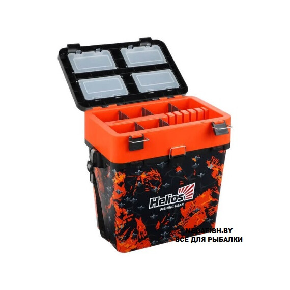 Ящик Helios Shark двухсекционный  красный(19 л) 3