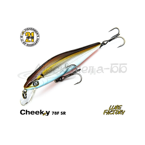 Воблер PONTOON 21 Cheeky 68F-SR, 68мм, 5.1 гр., 0.5-0.8 м., №A62